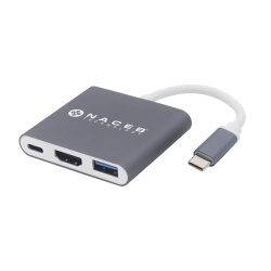 Adaptador Tipo C a HDMI + USB 3.0 + PD Naceb Technology NA-0111 - NA-0111