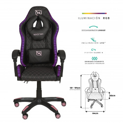 silla gaming NECNON NSG-RGB-1 - NBSGR128RG